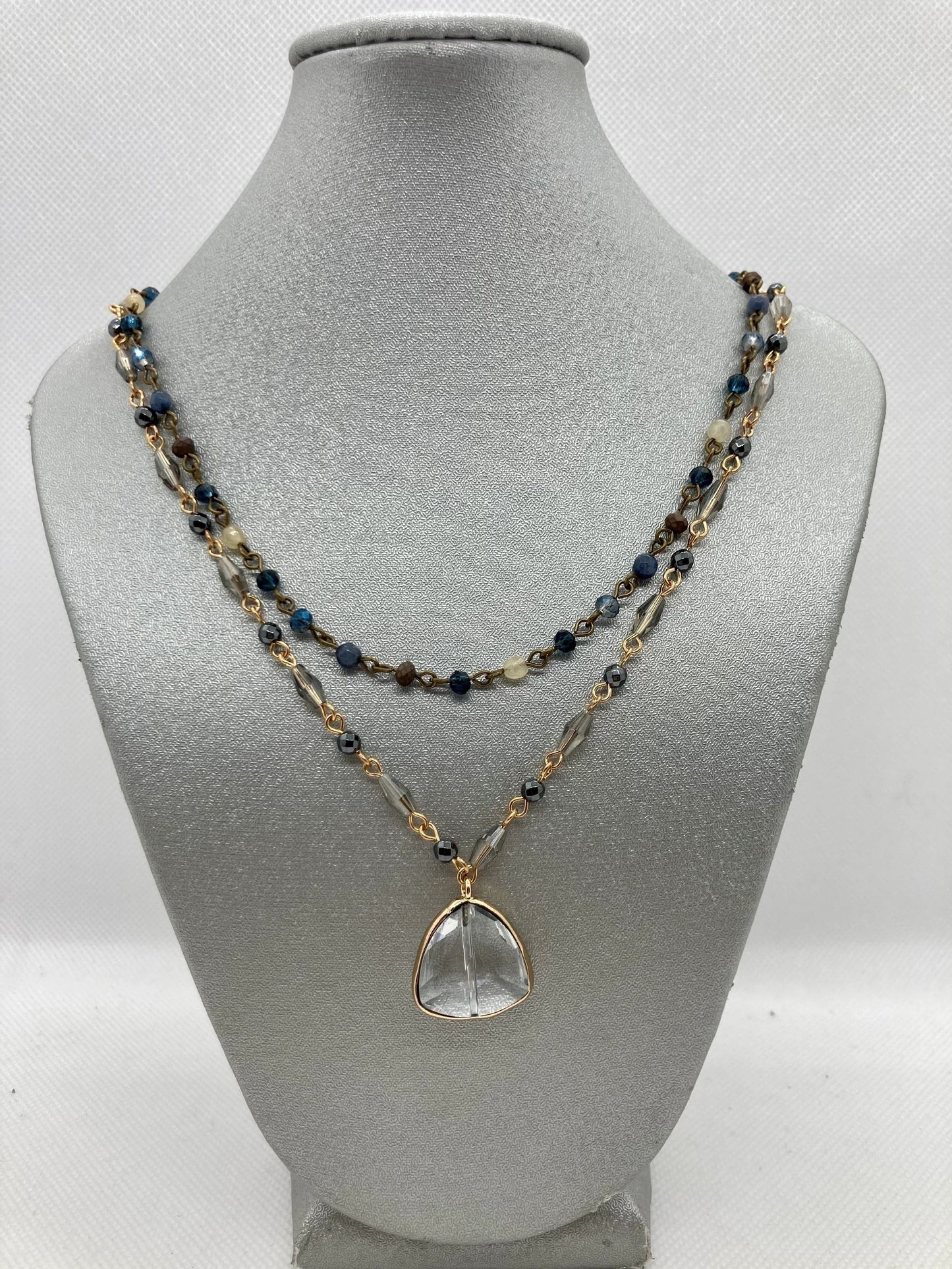 Double Strand Beaded Necklace