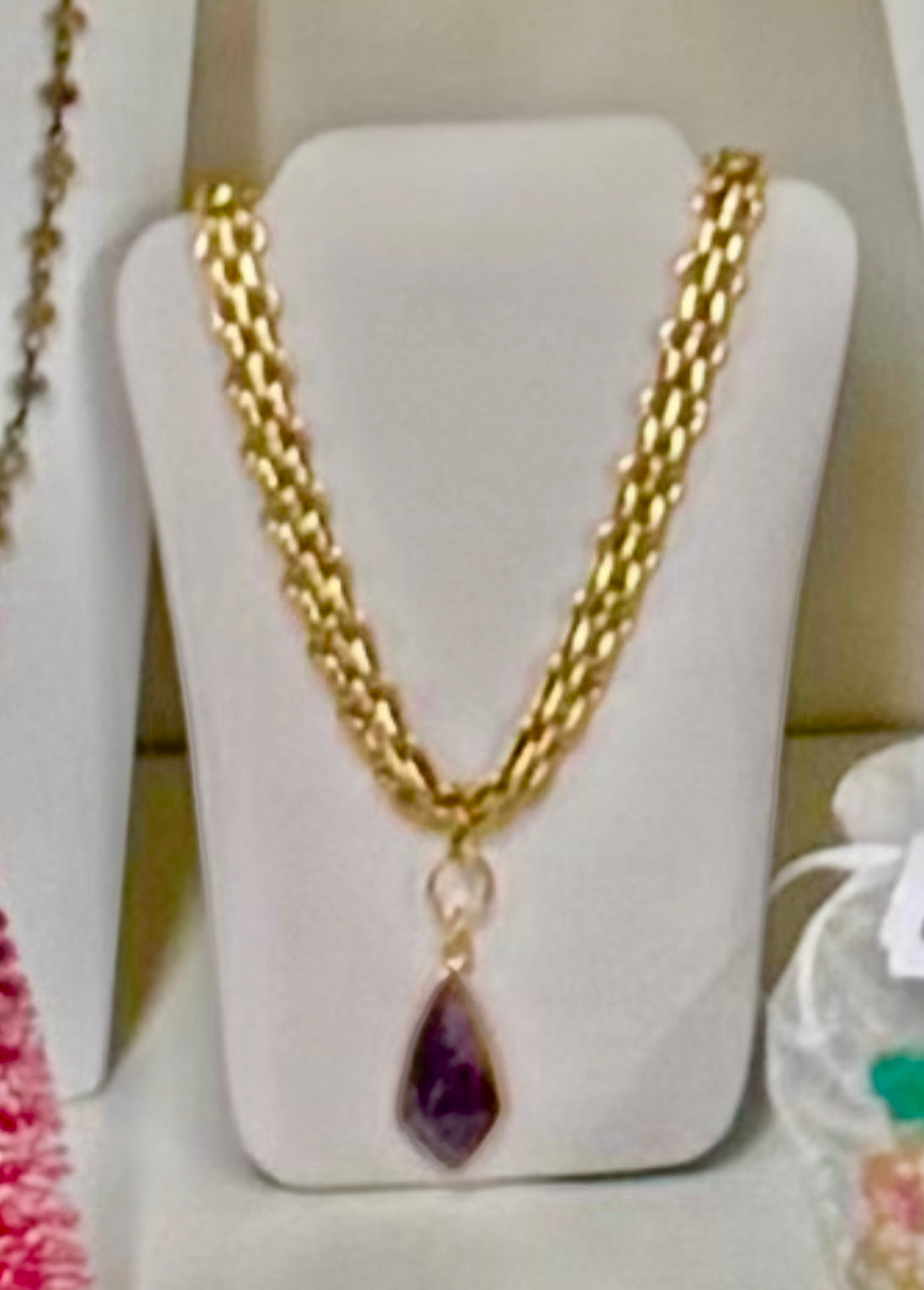 Purple Agate Necklace