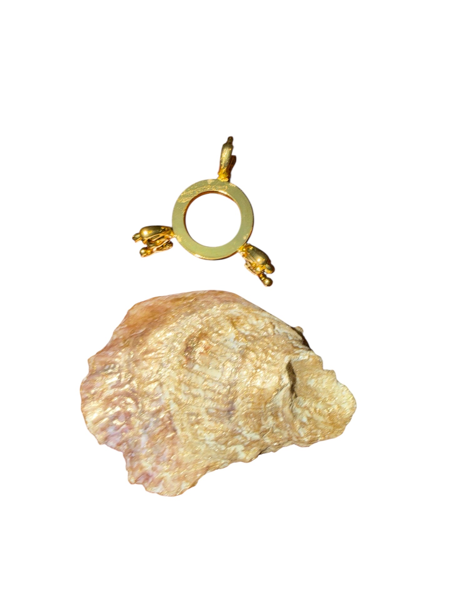 Pearl Pink Rhinestone Oyster Shell