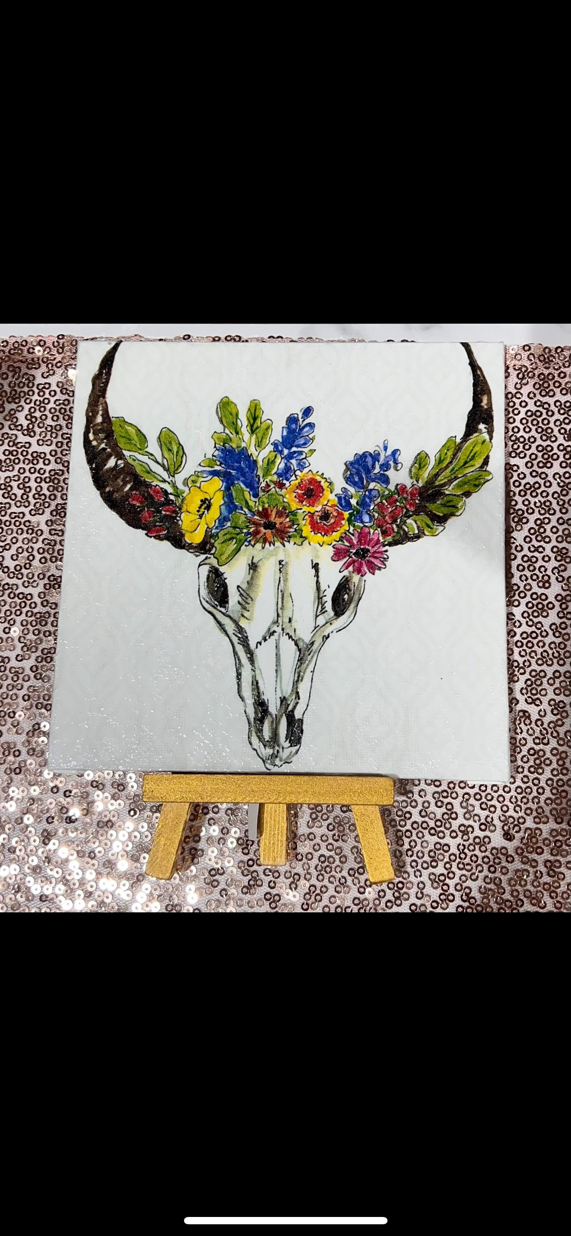 Boho Steer Head Picture