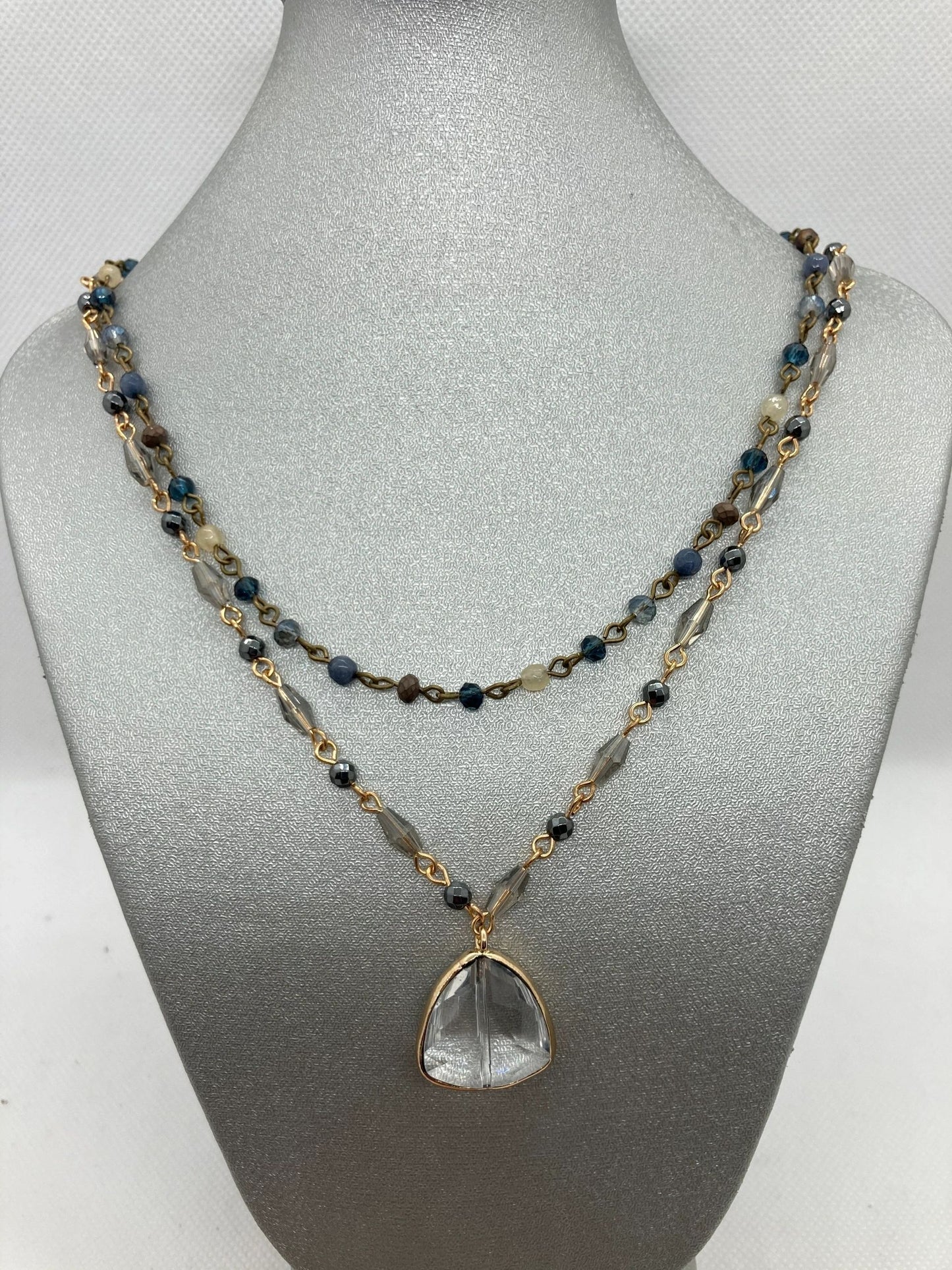 Double Strand Beaded Necklace