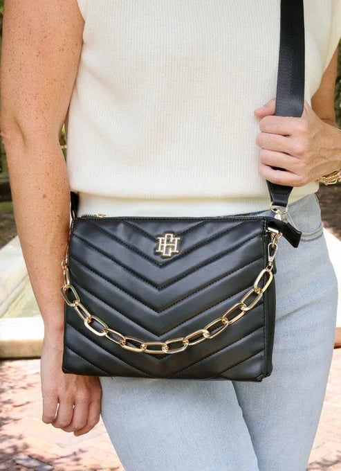 Caroline Hill Ariana Crossbody Bag Black