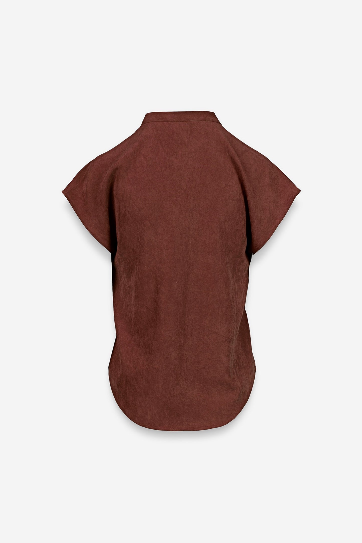Soft Drop Shoulder Blouse Rust