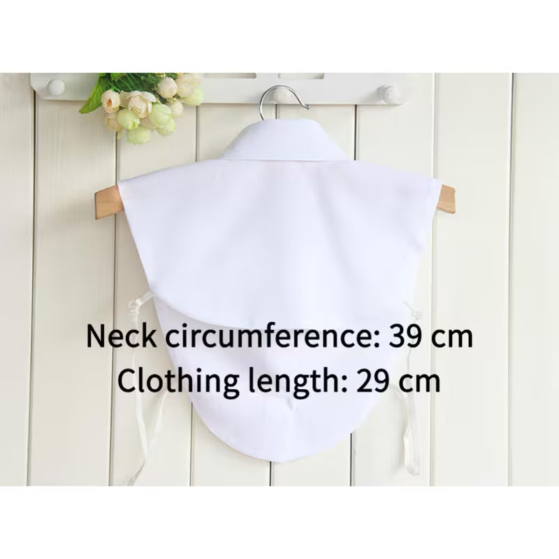 White Rhinestone Dickey Collar | Women’s Dressy Layered Accessory