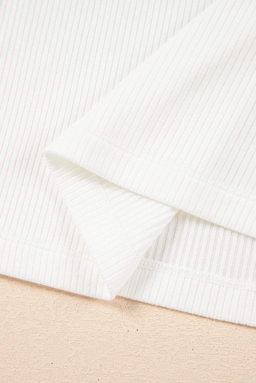 White Eyelet Sleeve Top