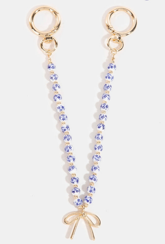 Blue chinoi bag charm