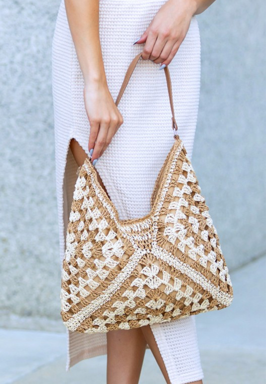 Woven Straw Tote