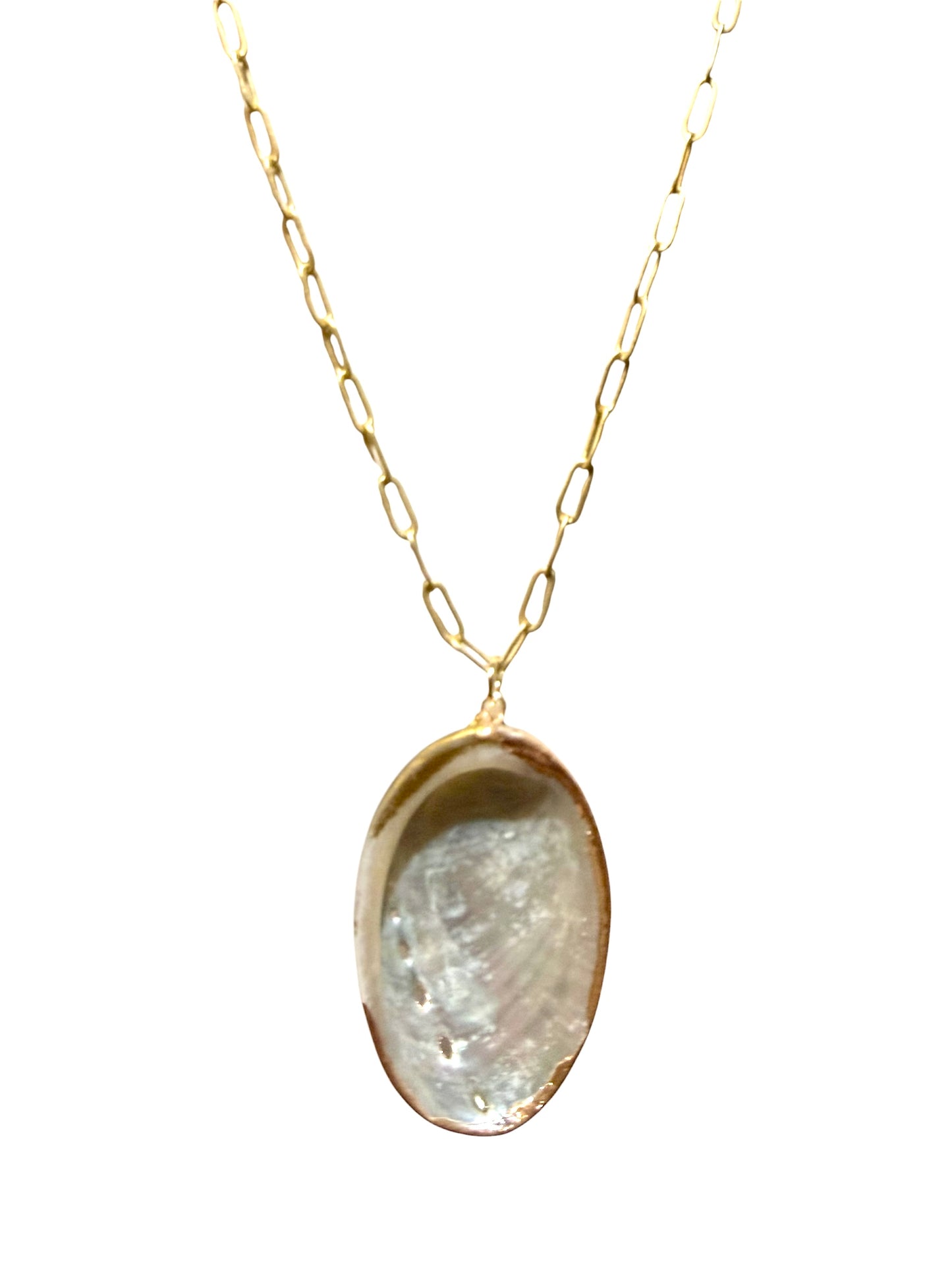 Seashell Necklace Gold/Green