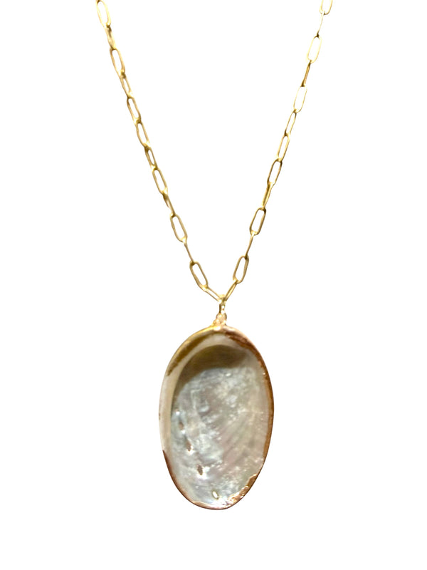Seashell Necklace Gold/Green