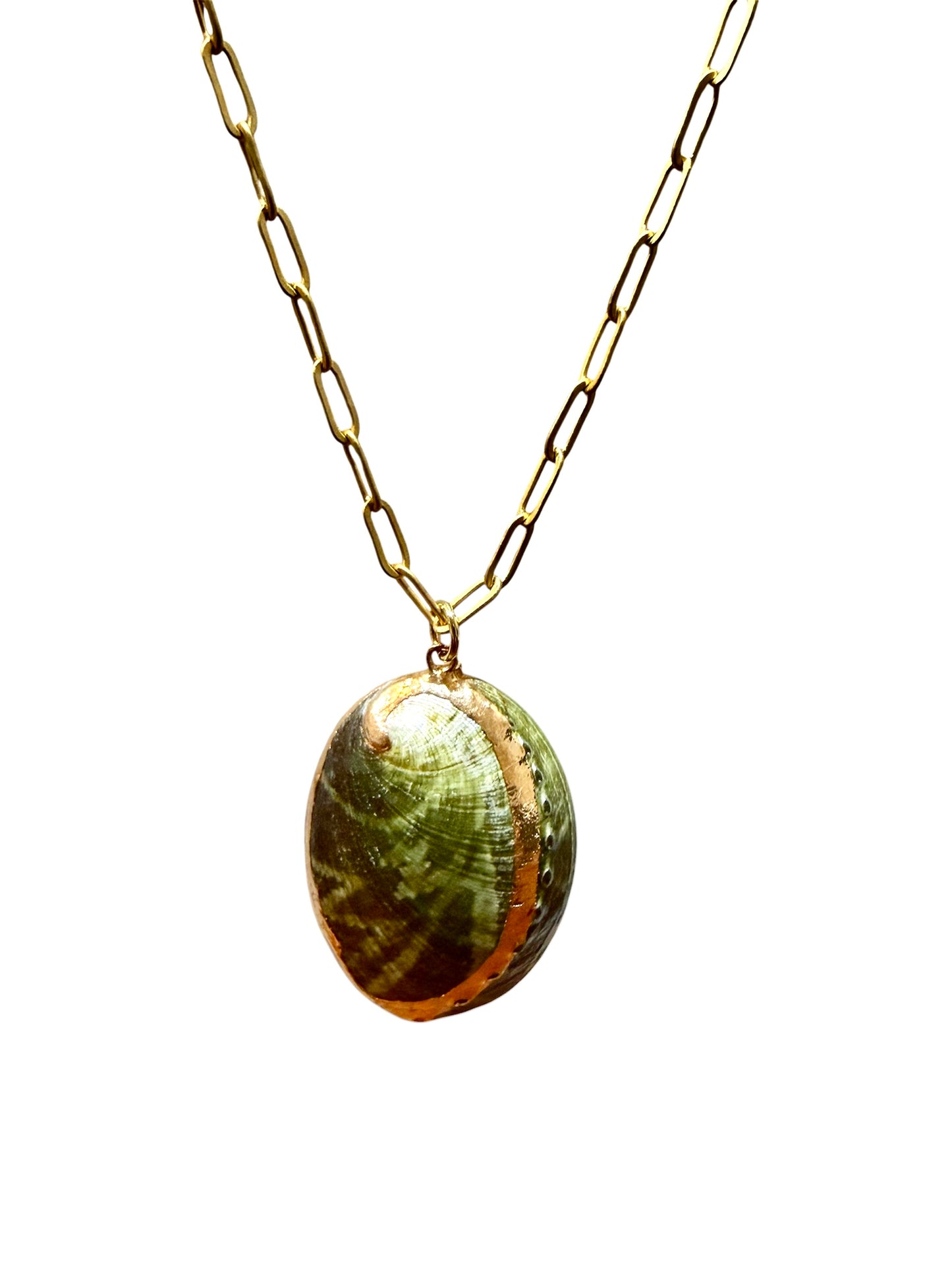 Seashell Necklace Gold/Green