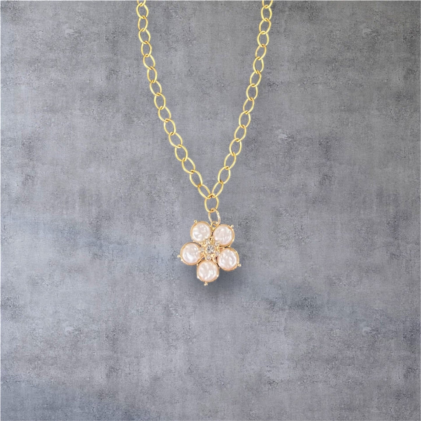 Pearl Flower Necklace