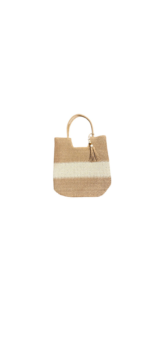 Tan Straw Bag Beach Tote