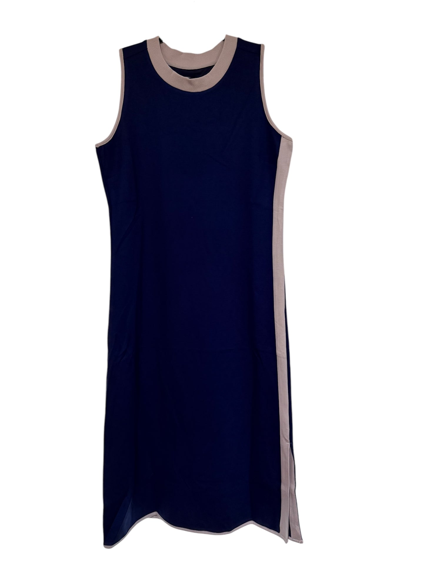 Navy Blue Sporty Chic Midi Dress