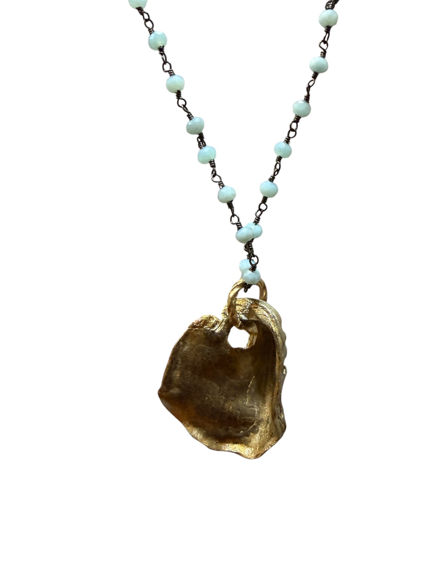 Seashell Pearl Turquoise Necklace