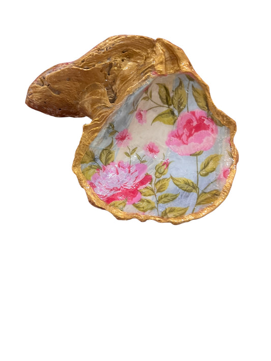 Double sided Flower Oyster Shell