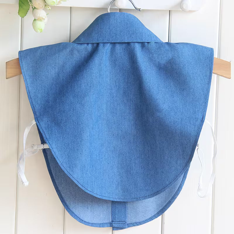 Blue Rhinestone Dickey Collar | Women’s Layered Accessory